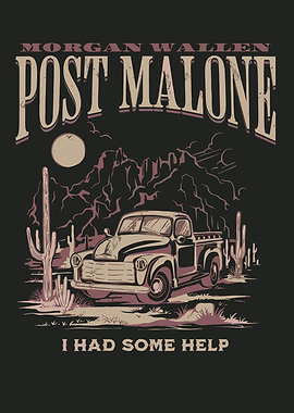 Morgan Wallen Post Malone Truck Art
