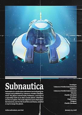 Subnautica Game Poster
