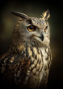 Majestic Owl Portrait