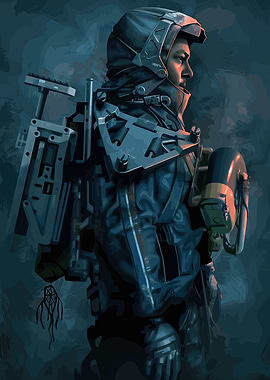 Sci-Fi Soldier Portrait