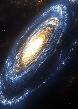 Spiral Galaxy in Deep Space