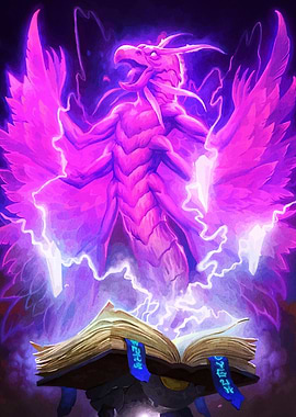Magic Book and Purple Phoenix