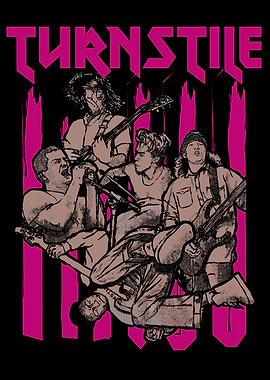 Turnstile Band Illustration