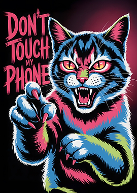 Angry Cat: Don't Touch My Phone