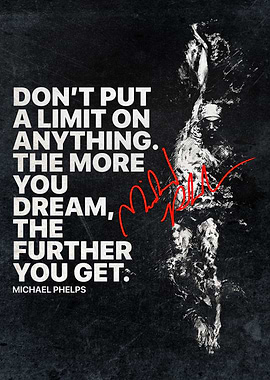 Inspirational Poster – Michael Phelps No Limits Quote