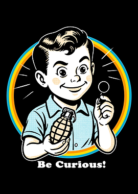Be Curious: Boy with Grenade