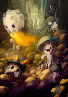 Mushroom Forest Adventure hollow knight