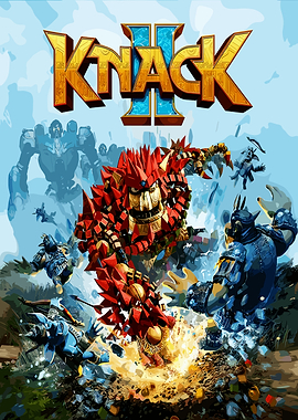 Knack II Video Game Cover Art
