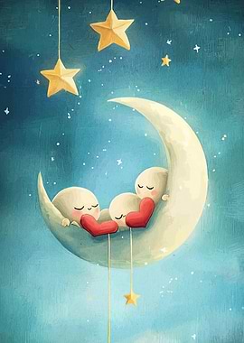 Sleeping on the Moon with Stars