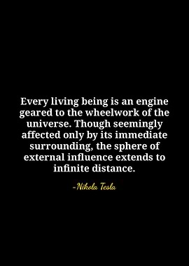 Nikola Tesla Quote on Universe