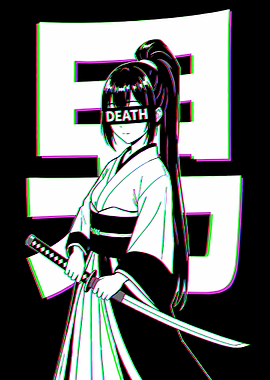 Samurai Anime Girl Death