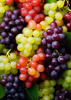 Assorted Grapes Background
