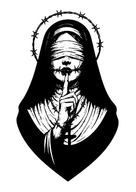 Barbed Wire Nun Shhh