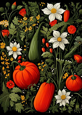 Flowers and Vegetable