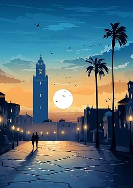 Evening Stroll in Marrakech