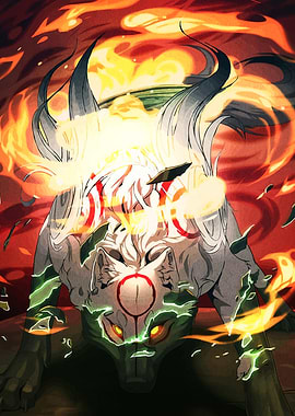 Okami Amaterasu Digital Art