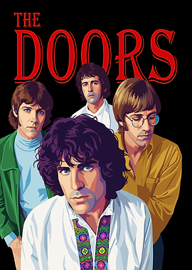 The Doors Band Portrait Illustration