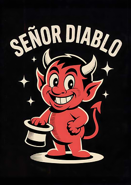 Señor Diablo Cartoon Illustration