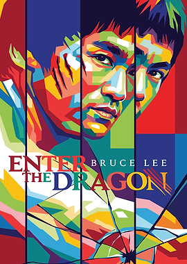Enter the Dragon Bruce Lee Portrait
