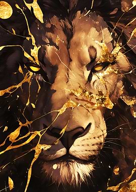 Golden Lion Portrait
