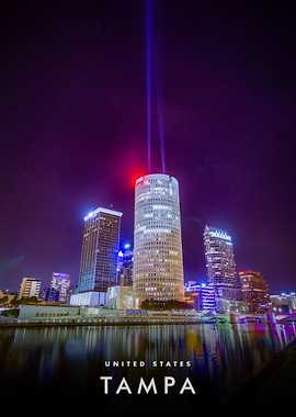 Tampa Night Skyline