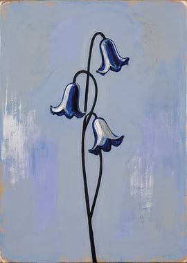 Bluebell Flowers Painting