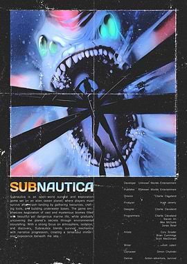 Subnautica Game Poster