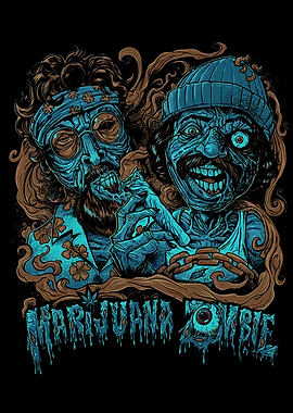 Marijuana Zombie Illustration