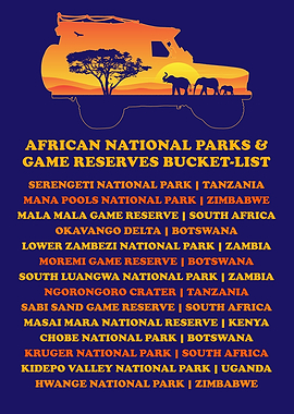 African National Parks Bucket List