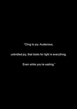 Inspirational Quote on Joy and Waiting