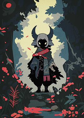 Forest Spirit with Horned Mask