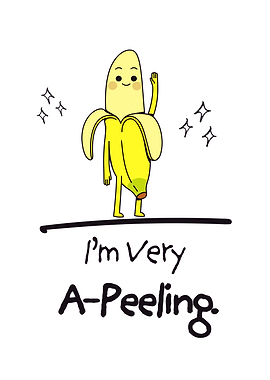 A-Peeling Banana Cartoon