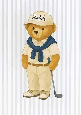 Ralph Lauren Polo Bear Golfer