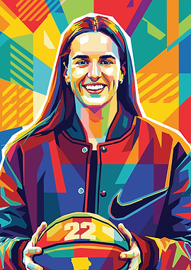 Caitlin Clark Pop Art Portrait