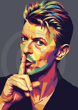 David Bowie Pop Art Portrait