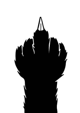Black Paw Silhouette