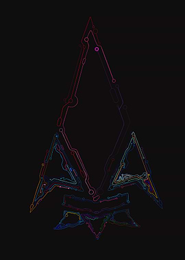 Abstract Arrowhead Circuit Board Design