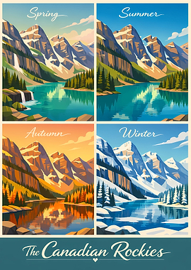 Canadian Rockies Four Seasons