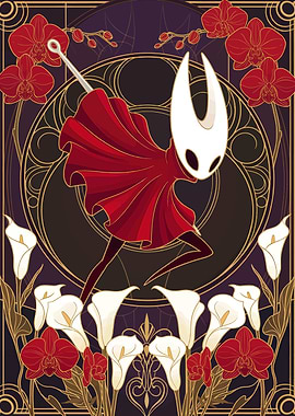 Hornet from Hollow Knight Art Nouveau