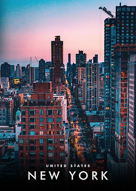 New York City Skyline at Dusk