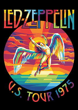 Led Zeppelin U.S. Tour 1975 Poster