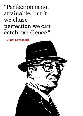 Vince Lombardi Quote on Perfection