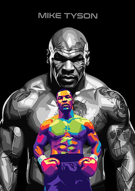 Mike Tyson Pop Art Portrait
