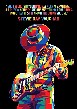 Stevie Ray Vaughan Wpap art