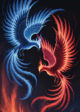 Fire and Ice Phoenix Duo