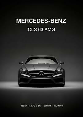 Mercedes-Benz CLS 63 AMG Car poster