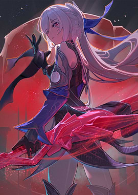 Wuthering Waves Girl with Red Weapon