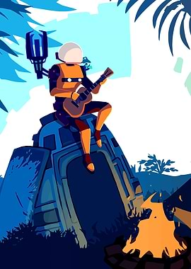 Game Risk of Rain II - Relaxing Poster