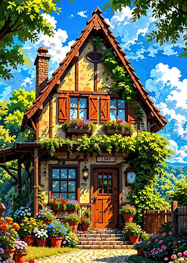 Charming Cottage with Lush Garden