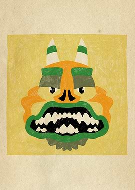 Dancing Diablitos - Monster Faces Illustrations